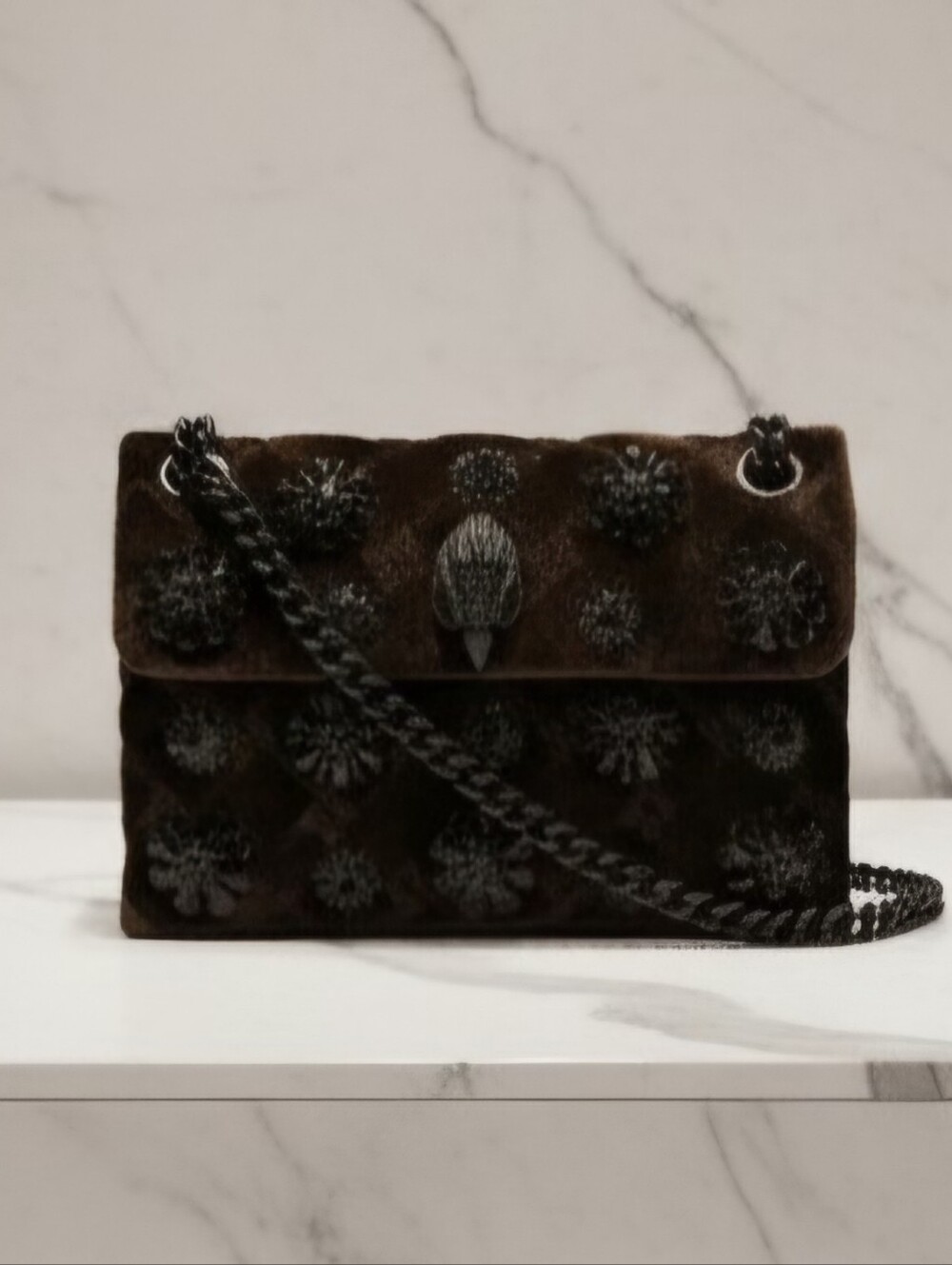 Kurt Geiger Velvet Mini Kensington Bag